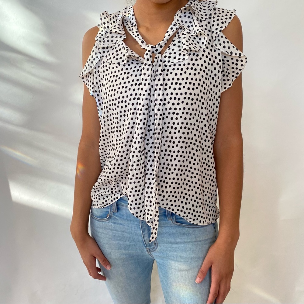 Max Studio white blouse